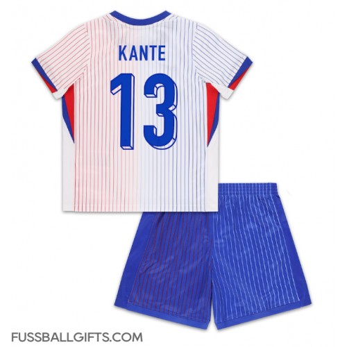 Frankreich Kante #13 Fußballbekleidung Auswärtstrikot Kinder EM 2024 Kurzarm (+ kurze hosen)